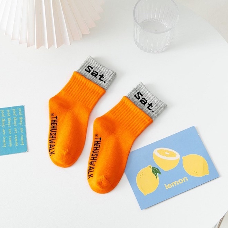 Girls 6-12 Years Days of the week Sat-Fri Cotton Socks 7 Pairs sporty casual socks